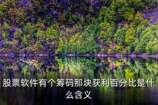 獲利比例是什么意思，股票軟件有個籌碼那塊獲利百分比是什么含義