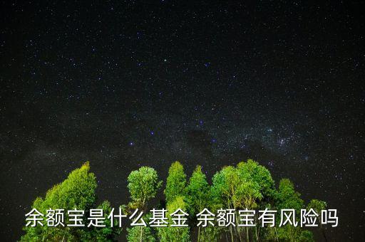 余額寶投資的是什么基金，余額寶是哪家基金管理公司