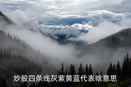 銀河證券黃藍線什么意思，您好股市紅線黃線藍線各是什么意思