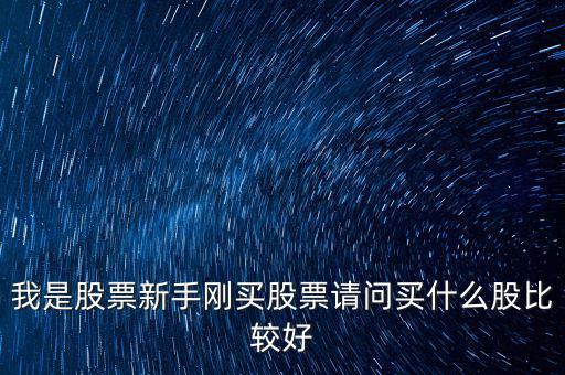 新手買什么股票好，我是股票新手剛買股票請問買什么股比較好