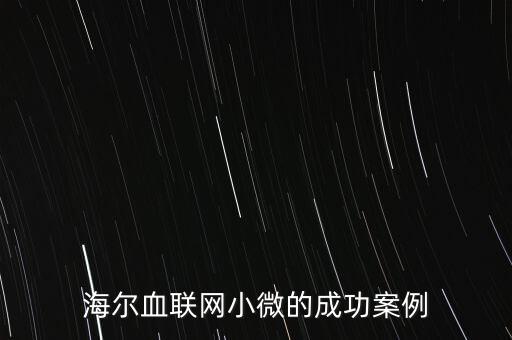 什么海爾小微，海爾小微公司簽合同沒有海爾倆字
