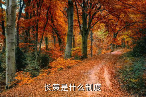長策指的是什么，長策是什么制度