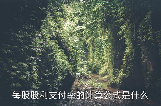 股利支付率什么意思，每股股利支付率的計算公式是什么