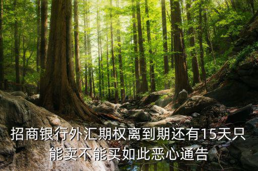 為什么不能購買招商銀行期權(quán)，招商銀行外匯期權(quán)怎么了獲利200點還賠錢