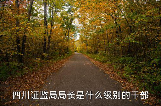 證監(jiān)會(huì)主席是什么級(jí)別，四川證監(jiān)局局長(zhǎng)是什么級(jí)別的干部