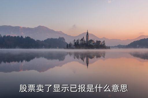 股票已報是什么意思，買入股票已報是什么意思
