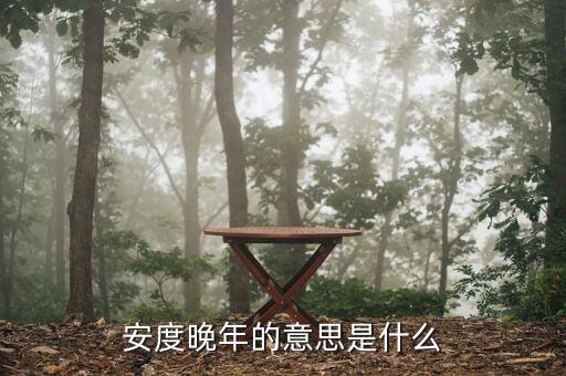 安度晚年是什么意思，安度晚年這個成語的意思是什么D