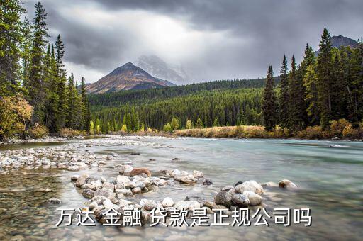  萬(wàn)達(dá) 金融 貸款是正規(guī)公司嗎