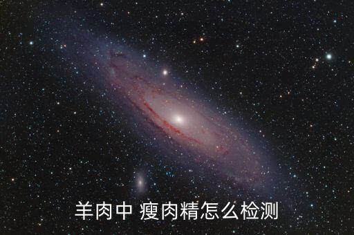 羊肉中 瘦肉精怎么檢測(cè)