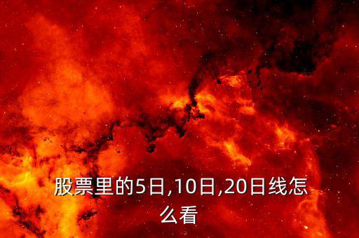  股票里的5日,10日,20日線(xiàn)怎么看