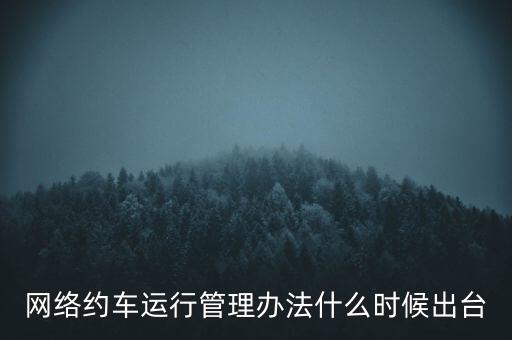 出租車改革什么時候公布，國家對出租車有什么政策改革方案