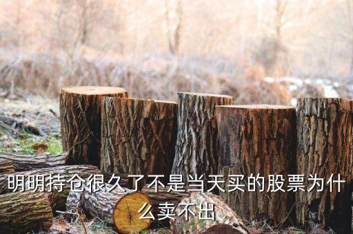 持倉(cāng)股票為什么賣不出，為什么我的股票賣不出去呀