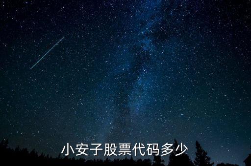 小安子是什么股票，小安子股票代碼多少