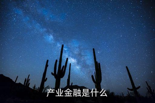 產(chǎn)業(yè)金融是什么，產(chǎn)業(yè)金融是什么