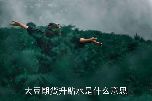 大豆升貼水是什么意思，大豆期貨升貼水是什么意思