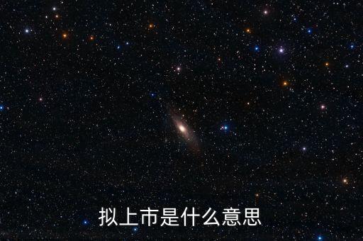 擬ipo什么意思，什么是擬上市