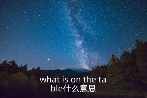 什么是中美bit談判，what is on the table什么意思