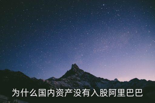 什么國(guó)家沒(méi)有阿里，為什么國(guó)內(nèi)資產(chǎn)沒(méi)有入股阿里巴巴