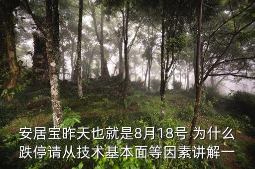 安居寶為什么虧損，安居寶昨天也就是8月18號 為什么跌停請從技術(shù)基本面等因素講解一