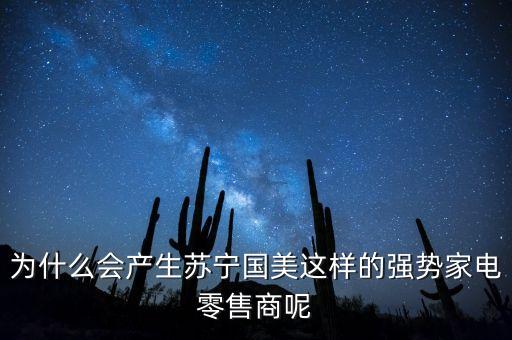 蘇寧為什么銷售額2000多億，為什么會產生蘇寧國美這樣的強勢家電零售商呢