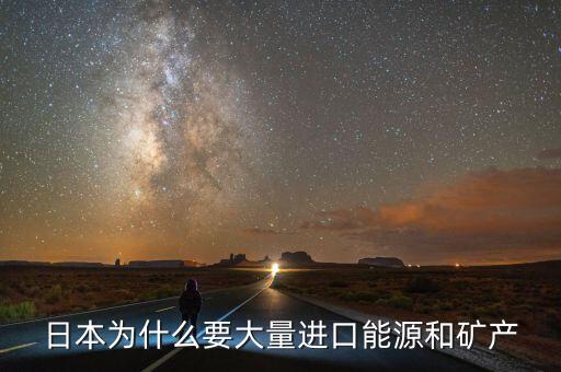 日本為什么要大量進口能源和礦產，日本為什么要大量進口能源和礦產