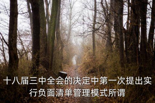 市場準(zhǔn)入負(fù)面清單制度是什么，為什么要制定市場準(zhǔn)入負(fù)面清單