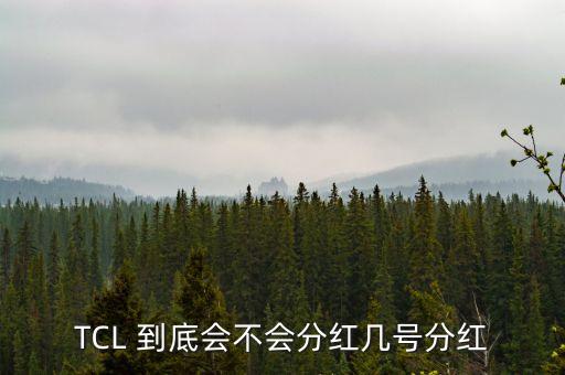 tcl什么時(shí)候分紅，TCL 到底會(huì)不會(huì)分紅幾號(hào)分紅