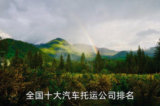 全國(guó)十大汽車(chē)托運(yùn)公司排名