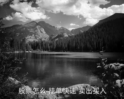  股票怎么 掛單快速 賣(mài)出買(mǎi)入