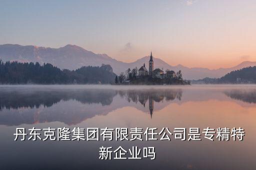  丹東克隆集團有限責(zé)任公司是專精特新企業(yè)嗎