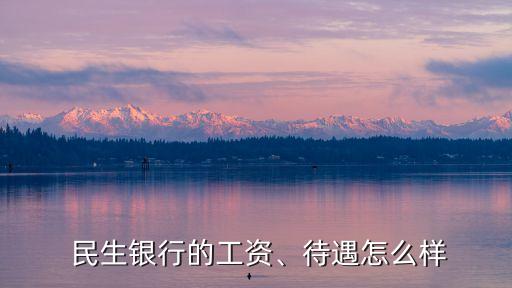  民生銀行的工資、待遇怎么樣