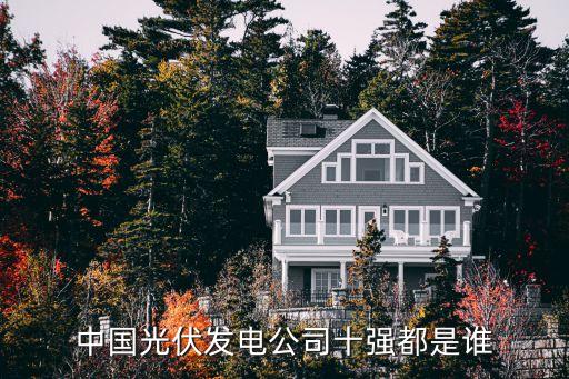 中國(guó)光伏發(fā)電公司十強(qiáng)都是誰(shuí)