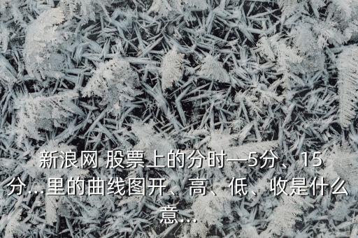  新浪網(wǎng) 股票上的分時(shí)—5分、15分…里的曲線圖開、高、低、收是什么意...